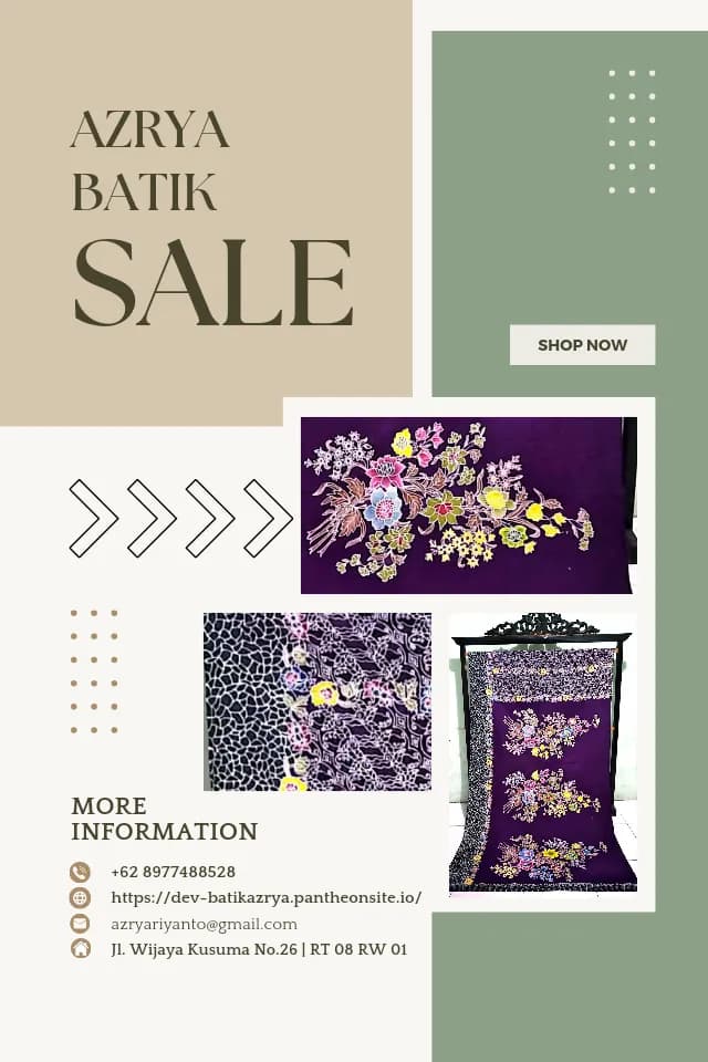 Produk Batik Seribu bunga